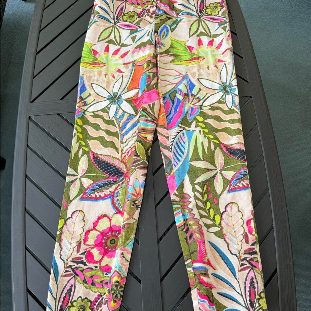 Robell Multicolor Floral Ankle Pants